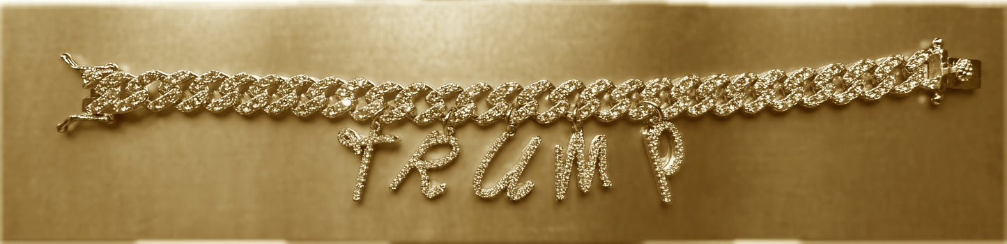 CUBAN LINK TRUMP & MAGA BRACELETS image 1