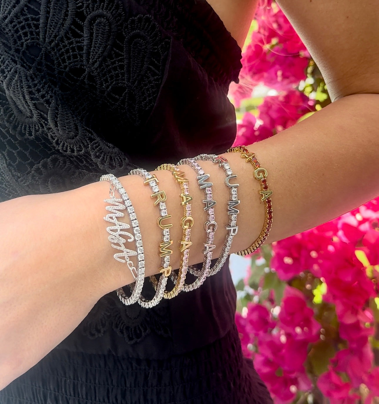 MAGA Tennis Bracelet Lab Grown Diamonds image 2